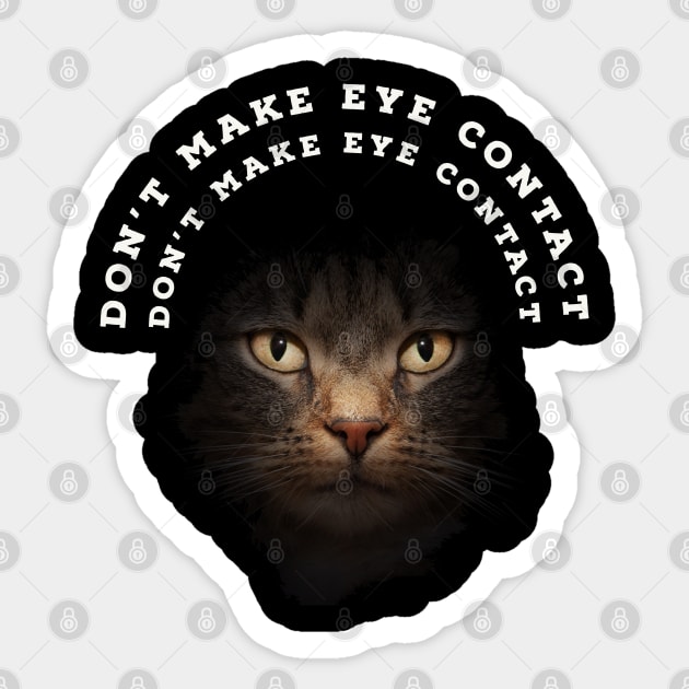 Don't Make Eye Contact, Don't Make Eye Contact Sticker by kooicat